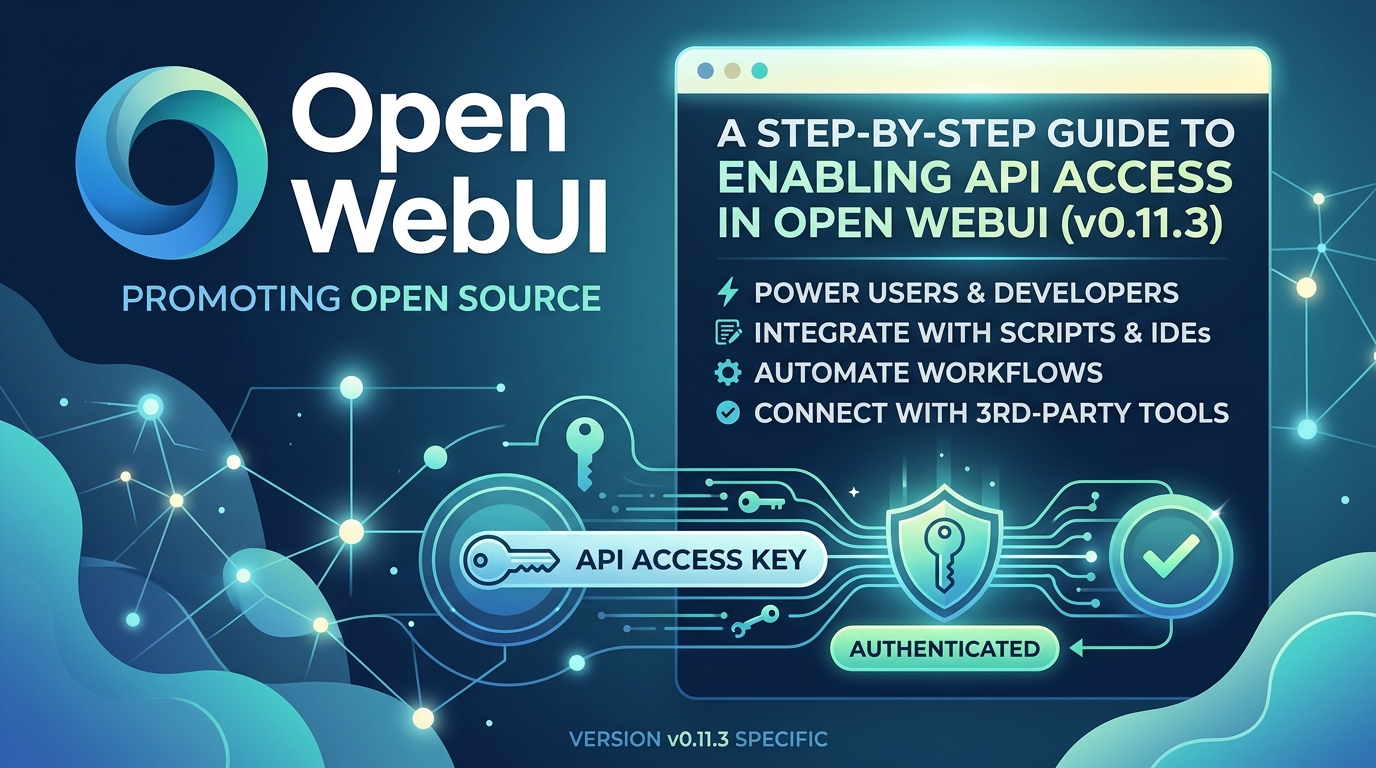 A Step-by-Step Guide to Enabling API Access in Open WebUI (v0.11.3)
