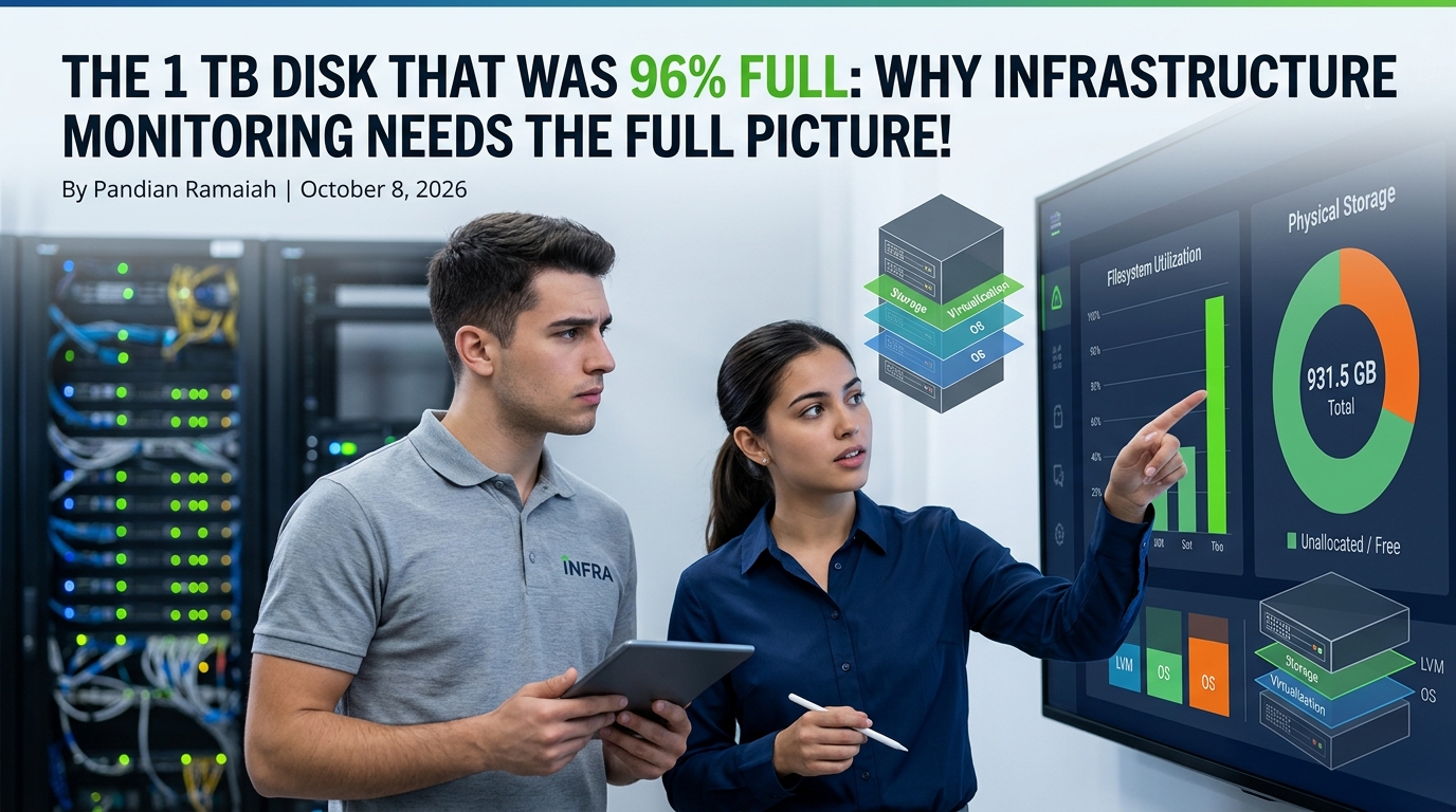 The 1 TB Disk That Was 96% Full: Why Infrastructure Monitoring Needs the Full Picture!